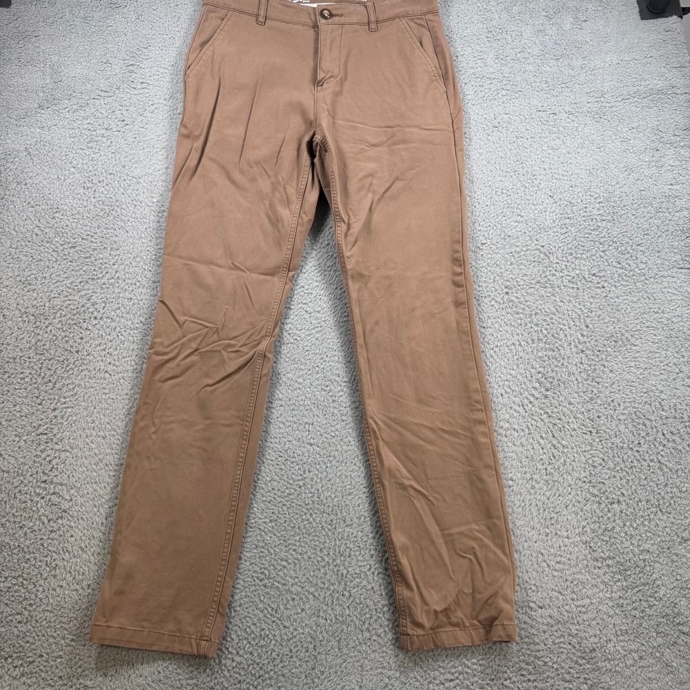 Mugsy Jeans‎ Belmonts Mens 31x30 Brown Slim Fit Stretch Chino Pants K6PNBG